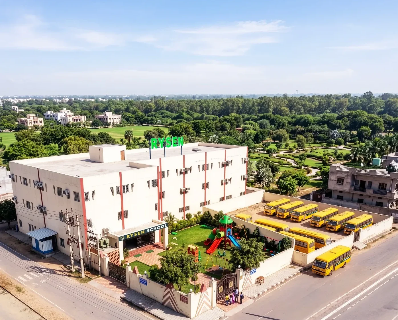 Rysen school Virat Nagar, Bikaner School Building. Best school in Bikaner