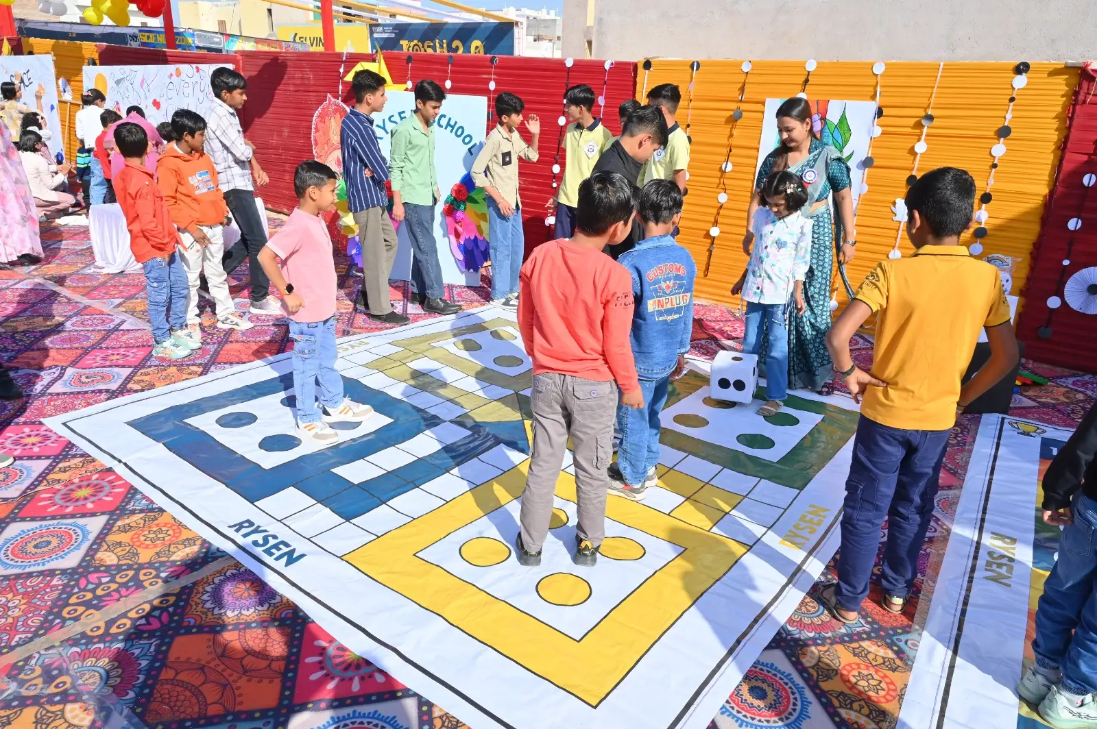 Play Ludo in Josh 2.0 at Rysen School Bikaner