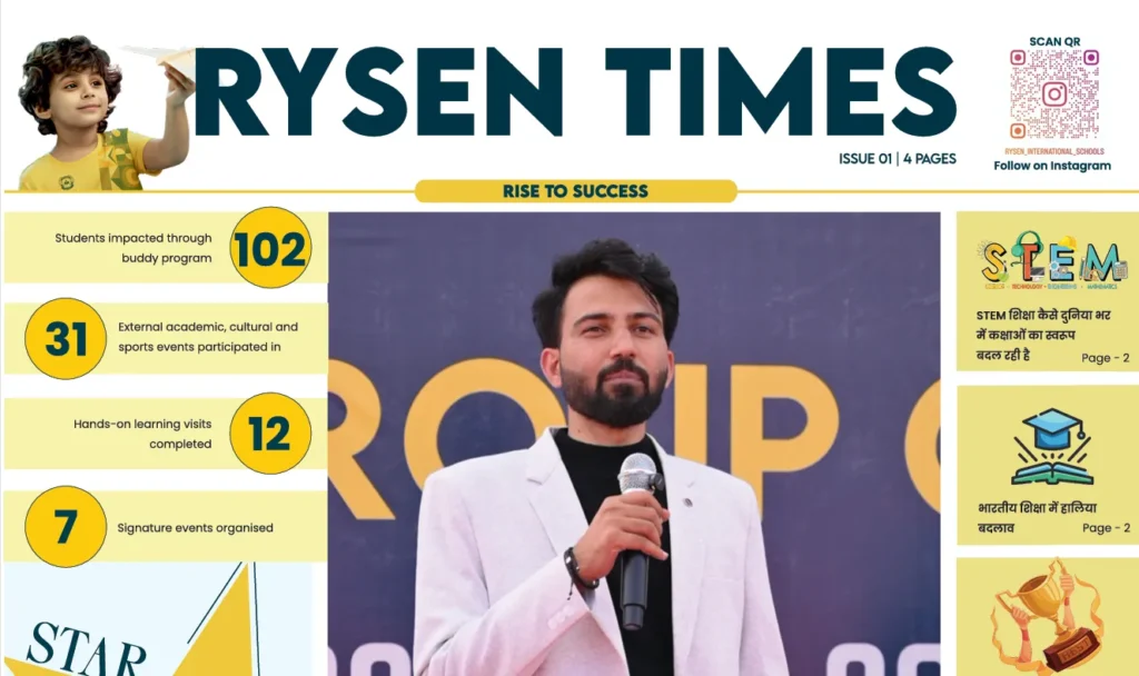 Rysen Times January 2026 edition featuring student achievements and education stories